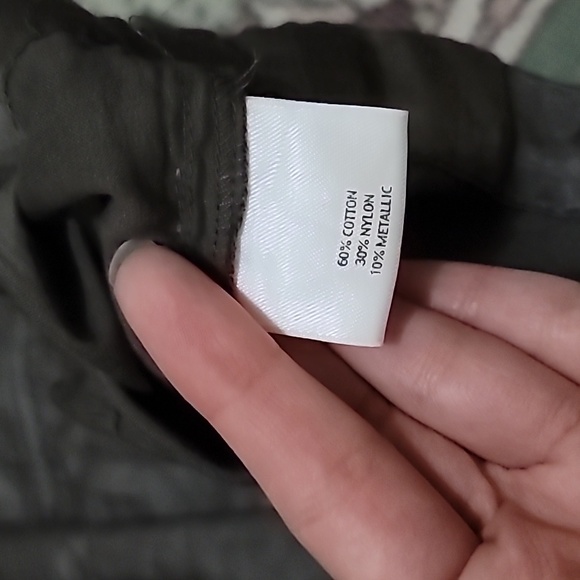 Eileen fisher jacket Womens metallic gray button down pockets nylon blend B16 - Picture 4 of 4